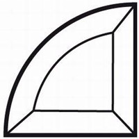 Bevel 1/4 cirkel 8521003